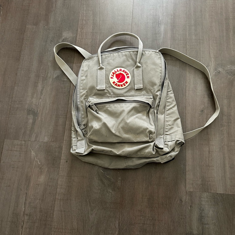 Grey backpack
